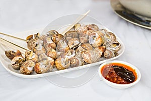 Sea snails is delicacy among Chinese in Hong Kong