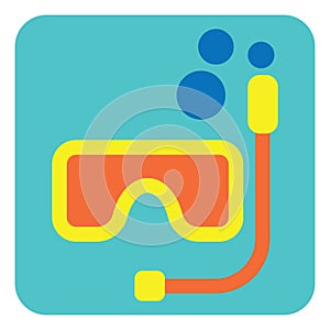 Sea snorkling, icon