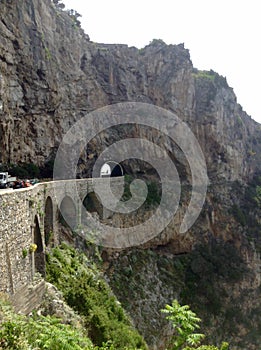 Sea of southern Italy on the Amalfi coast