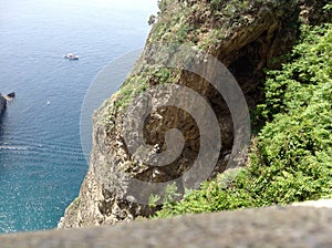 Sea of southern Italy on the Amalfi coast