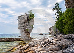 Sea Stack on Flowerpot Island