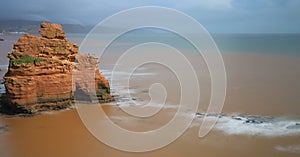 Sea stack in Ladram Bay