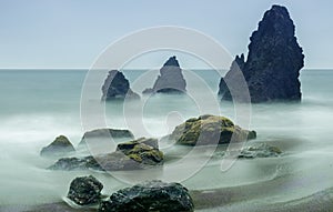 Sea Stack Motion Blur at Rodeo Beach.