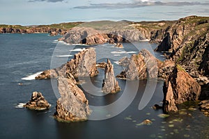 Sea stacks on Outer Hebrides photo