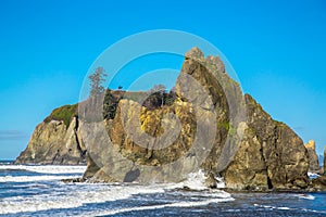 Sea stacks on Ruby Beach