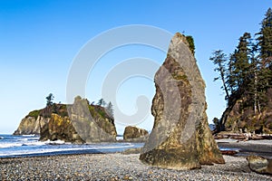 Sea stacks on Ruby Beach