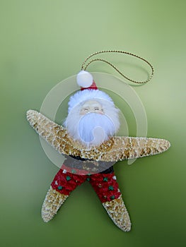 Sea star Santa Claus ornaments for Christmas Tree.
