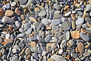 Sea stones on the Black Sea coast. Sochi.