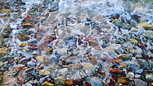 Sea and stones in summer