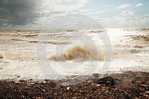 Sea in storm