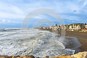 Sea storm in Torremolinos