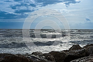 Sea storm in Torremolinos