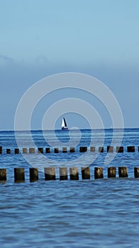 Sea, summer and sail on the horizon