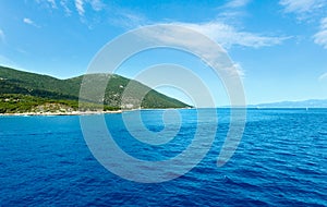 Sea summer view from ferry (Greece