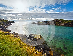 Sea summer view (Norway, Lofoten).