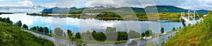 Sea summer view (Norway, Lofoten). Panorama.