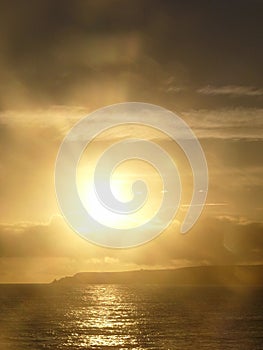 Sea at sunset