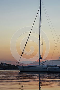 sea sunset by boat to Nessebar