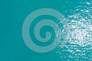 Sea surface aerial view,Bird eye view photo of blue waves and water surface texture Blue sea background Beautiful nature Amazing