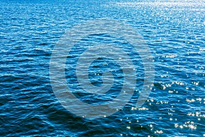 Sea surface background, sun shines on the sea surface, sun reflection on water