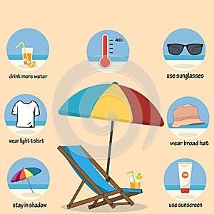 Sea tent on the beach