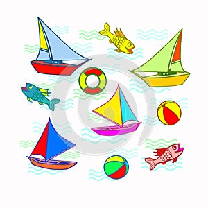 Sea theme icons