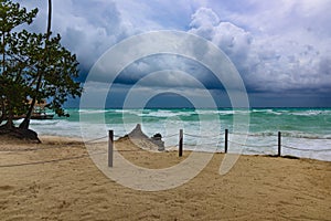 Sea thunderstorm cloud hurricane irma