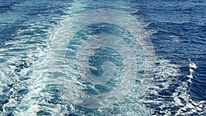 Sea Trail From the Stern of a Cruise Liner