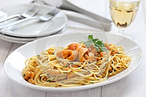 Sea urchin pasta