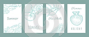 Sea vacation paradise poster concept web banner flat vector illustration. Ocean tropical summer travel time, relax
