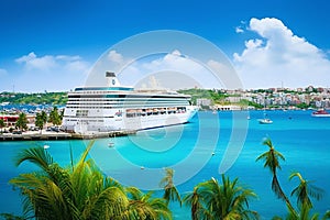 Sea vacation ship cruising boat travel