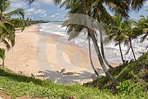 Sea view of Axim beach Ghana