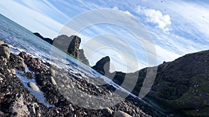 Sea view with cliffs