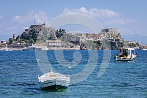 Sea view in Corfu city, Corfu Island, Greece