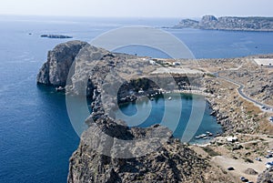Sea view from Lindos