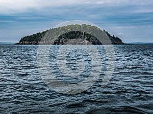 At Sea, View of Porcupine Island, Frenchman Bay, Maine