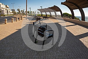 Sea view promenade in Netanya in Israel