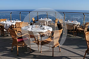 Sea view romantic restaurant