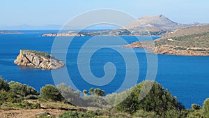 Sea view from Temple of Poseidon at Cape Sounion