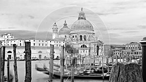 A sea view to the Basilica Santa Maria della Salute, Venice.