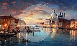 A sea view of Venice Ai generated