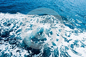 Sea water foam Ship track in the ocean, Water texture