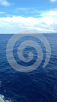 Sea water fogcloud blue