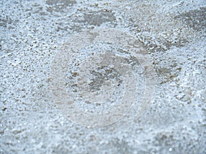 sea water prepared in the salt field to let it dry from sun and become white sea salt in the field of Samut Songkram, Thailand, Fl