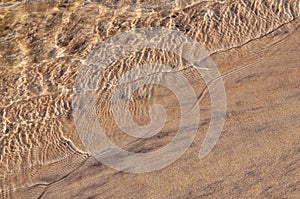 Sea water ripples, sea coast