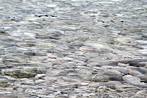 Sea water with rocks photo