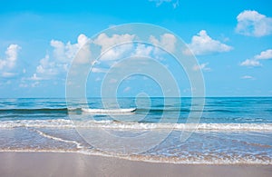 sea water and sky on a sunny day