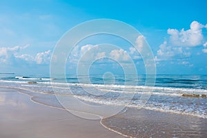 sea water and sky on a sunny day