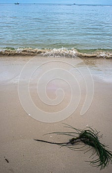 Sea water wave was struck offshore area in Hua Hin, Thailand