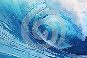 Sea wave for surfing on water surface